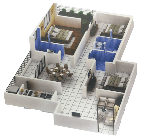 Detailed floor plan - park view tower - tapoban housing