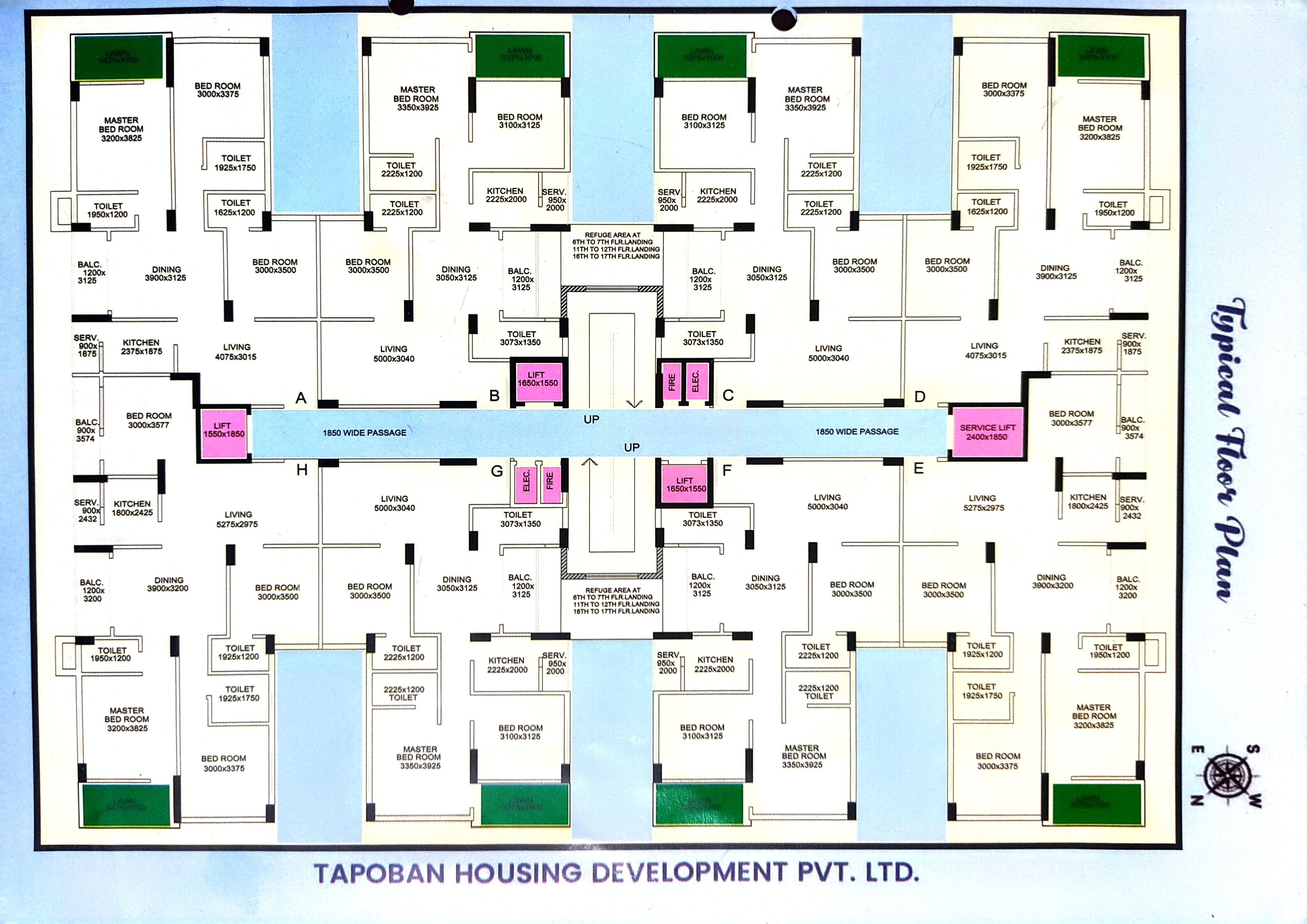 Park View Tower - Floor Plan - Tapoban Housing